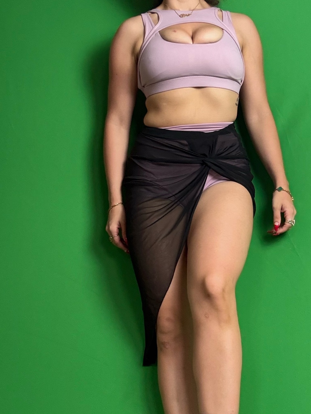 Sheer Black Wrap Beach Skirt - Women's Lightweight Sarong